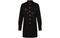 LOUIS VUITTON Technical Gabardine Shirt Dress
