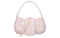 DIOR Matte Sheepskin One Shoulder Handbags Kids' Pink