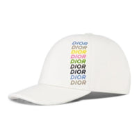 DIOR Cotton Baseball Caps Kids' White