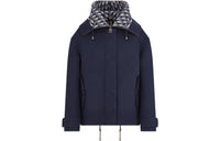 DIOR Cropped Coats Women's Marine Blue