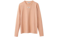 MIU MIU Drop Shoulder Sleeve T Shirt Women's Light Pink