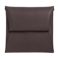HERMES Bastia Faubourg Calfskin Coin Purse Women's 46 Ebene Ebony