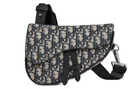 DIOR Saddle Embroidered Leather Saddle Bag One Shoulder Handbag Crossbody Bag Mini Unisex Beige/Black