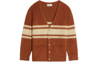 CELINE Striped Button Up Cardigan