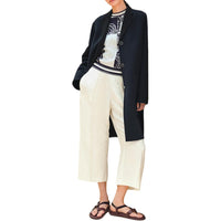 HERMES SS24 Coats Women's Black Blue