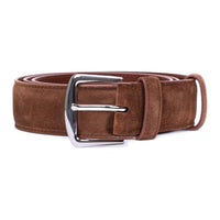 Loro Piana Suede Leather Belts Men's Brown -