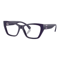 CHANEL Nylon Acetate Butterfly Eyeglass Frames Unisex Purple