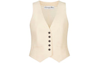 DIOR Quarterly New Products Vests Women's Ecru