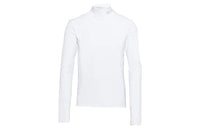 PRADA Mock-neck Jersey T-shirt