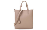 SAINT LAURENT Soft Leather Tote Bag, Shopping Bag, Shoulder Bag, Handbag Regular Women's Dark Beige