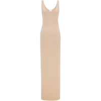 SAINT LAURENT Sleeveless Dress Women's Natural