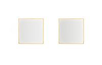SAINT LAURENT Brass Metal Earrings Women's Gold