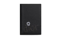 DIOR Cow Leather Card Holder Men's Black