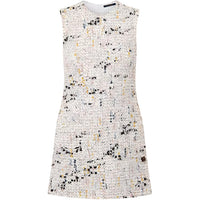 LOUIS VUITTON Bouclette Tweed A-line Dress