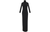 SAINT LAURENT Long-Sleeved Dresses Women's Black
