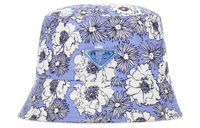 PRADA Cotton Bucket Hats Men's Blue Purple