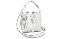 LOUIS VUITTON Cow Leather Handbag Women's White