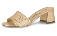 LOUIS VUITTON Shake Slip Resistant Slide Slippers Women's Gold