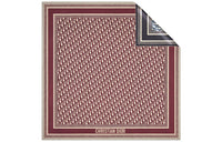 DIOR Silk Scarves Unisex Burgundy And Marine Blue