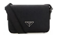 PRADA Saffiano Leather Messenger Bag, Shoulder Bag Men's Black