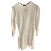 CHANEL Long-Sleeved Dresses Women's White