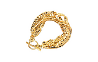 SAINT LAURENT Brass Bracelets Women's Gold