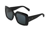 CELINE Acetate Square Sunglasses Women's Black