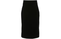 SAINT LAURENT Velvet Midi Skirt