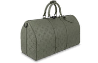 LOUIS VUITTON Keepall Bandouliere 50 Monogram Seal Khaki