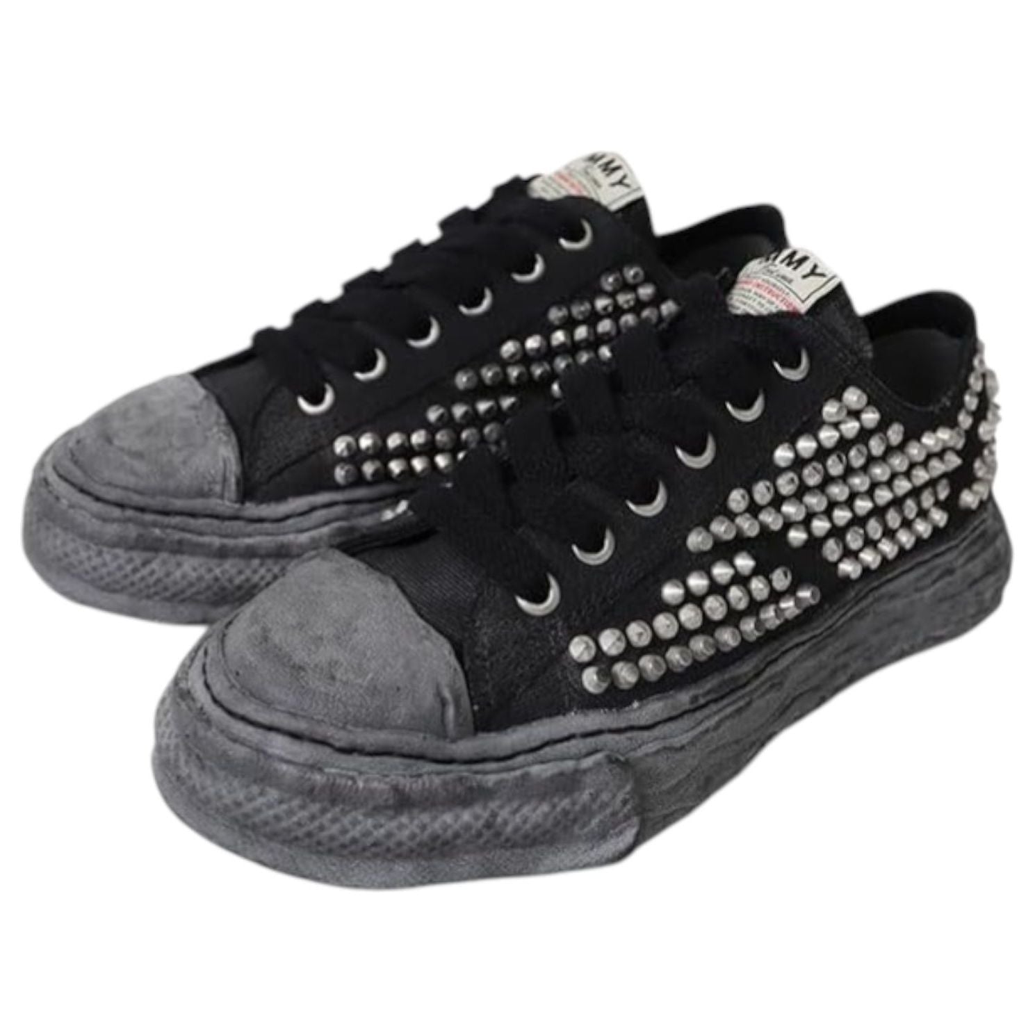 Maison MIHARA YASUHIRO Peterson 23 OG Sole Studded Canvas Low 'Black Black' A13FW715-BLKBLK