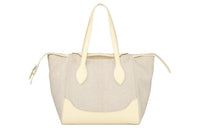 Loro Piana Canvas Shoulder Bag Crossbody Bag Handbag Medium Size Women's Butter