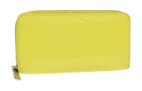LOUIS VUITTON Zippy Leather Wallet Women's Yellow