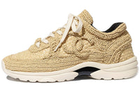 CHANEL Low-Top Casual Shoes Women's Beige