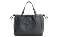 CELINE Smooth Calf Leather Shoulder Bag Crossbody Bag Handbag Small Size Women's Slate Gray