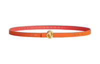 HERMES Leather Belts Women's Orange