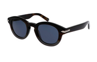 DIOR Acetate Irregular Shape Sunglasses Men's Black