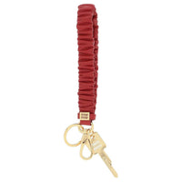 MIU MIU Leather Keychains Women's Red