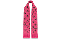 LOUIS VUITTON Knit Scarves Unisex Pop Red
