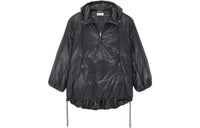 SAINT LAURENT Cassandre Logo embossed Hooded Raincoat