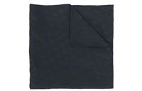MIU MIU Silk Scarves Unisex Dark Blue