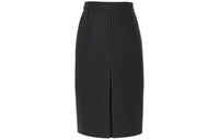 SAINT LAURENT Stripe Detailed Zipped Pencil Skirt
