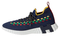 HERMES Fle Low-Top Sports Casual Shoes Men's Blue