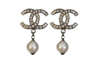 CHANEL Earrings Women's Silver