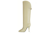 SAINT LAURENT Knee-high Boots 11.5cm Women's Beige