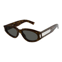 SAINT LAURENT Bio-Nylon Irregular Shape Sunglasses Unisex Tortoiseshell
