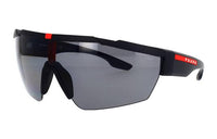 PRADA Acetate Irregular Shape Sunglasses Women's Black