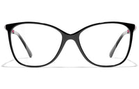 CHANEL Eyeglass Frames Women's Black