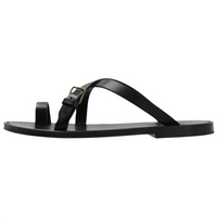 SAINT LAURENT Buckle Detailed Slip-On Sandals Women's