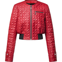 LOUIS VUITTON Quilted Monogram Flower Bomber Jacket