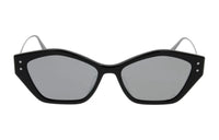 DIOR Irregular Shape Sunglasses Women's Silver